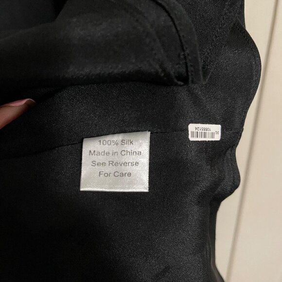 Parker Womens Black 100% Silk Strappy Cut Out Neck Fit & Flare Mini Dress Medium - Picture 3 of 10